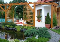 Архитектурно - строительные элементы в оформлении сада